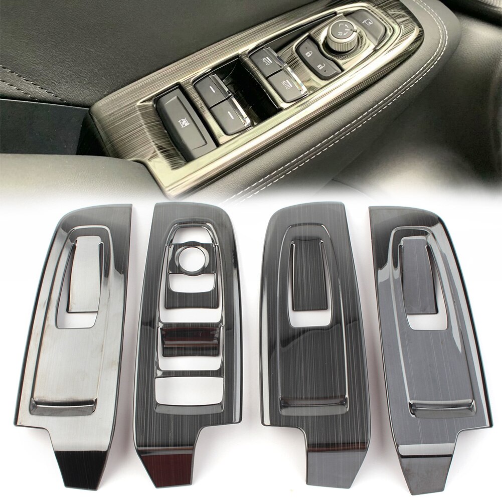 Voor subaru forester roestvrijstalen interieur raamschakelaarpaneelbekleding autostylingaccessoires