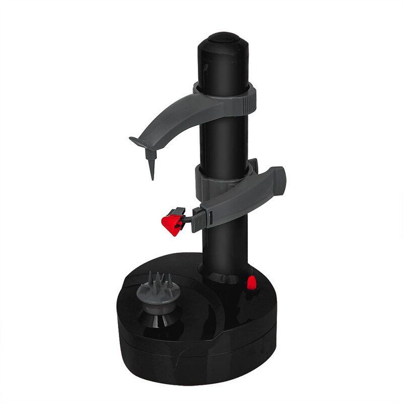 Multifunctionele Rvs Elektrische Dunschiller Automatische Fruit Groenten Dunschiller Drie Reserve Messen Aardappel Schillen Machine: Black