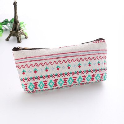 1PC Cute Many Styles Cactus Canvas Pencil Cases Student Stationery Pen Bag School Office Pencil Bags Lovelty Pencil Pouch: 17