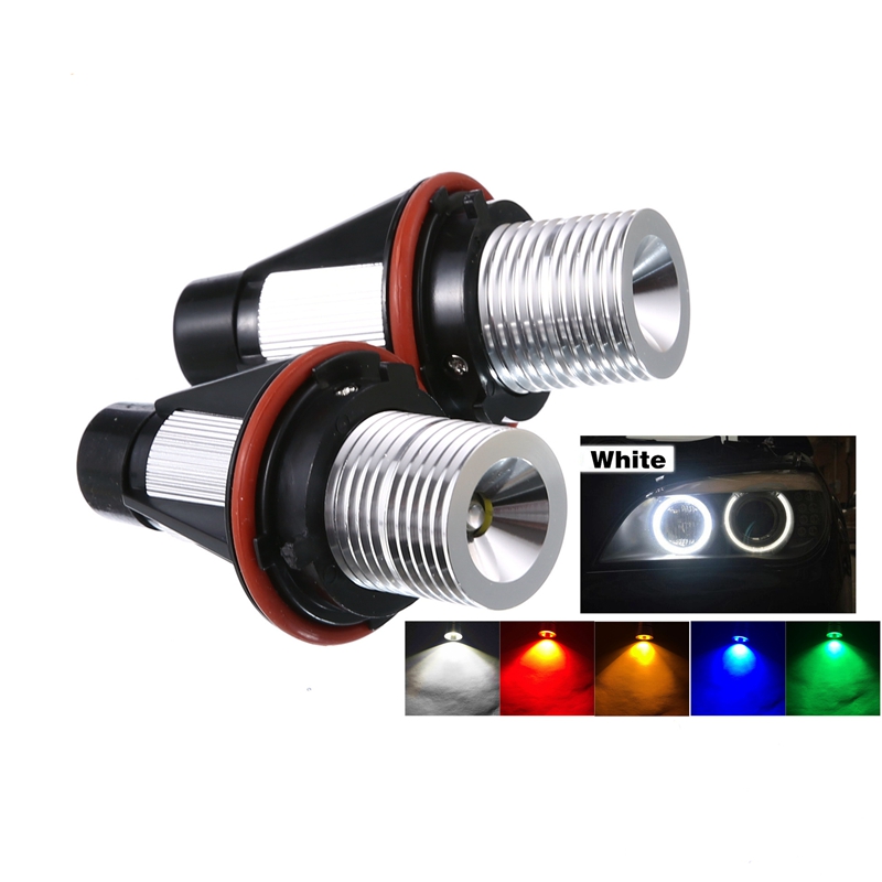 2 stuks Auto Angel Eye LED Koplamp 5W Marker Lampjes Auto LED Koplamp Voor E39 E59 E53 E60 e31 E63 E64 E65 E66 E83 E87