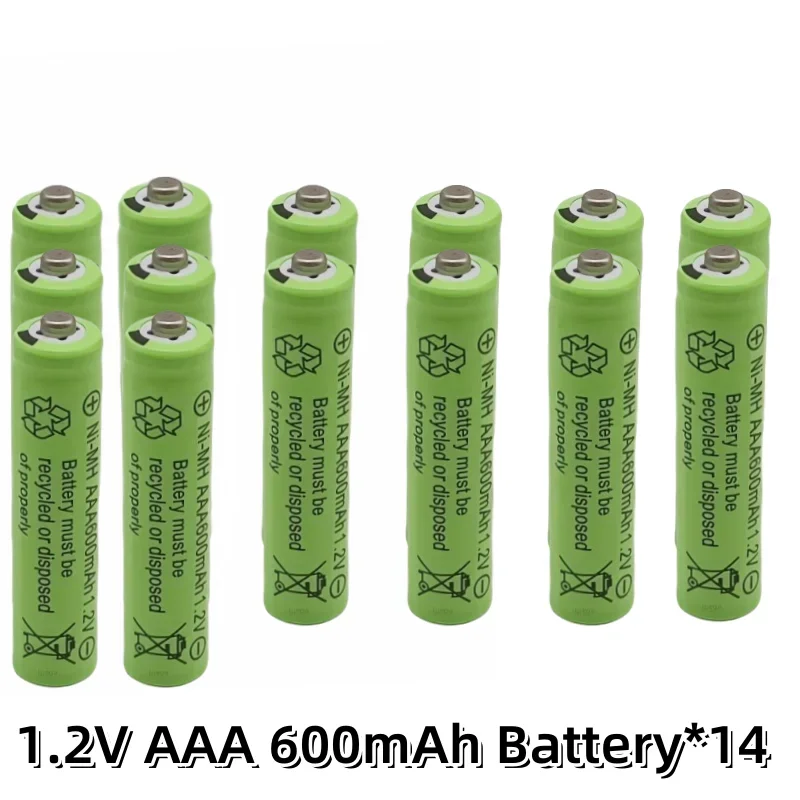 Nowy akumulator AAA 1,2 V 600 mAh Ni-MH akumulator lpega do pilota zabawkowego akumulatory AAA akumulator 1,2 V: Szampan
