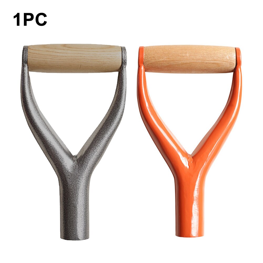 Home Shovel Handle Spade Fork Multifunctional Y Grip Raking Solid Iron Replacement Garden Tool Portable Accessories For Digging