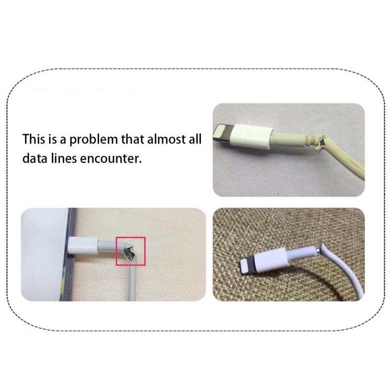 1.4M Dataline Spring Rope Twine Cable Protector Protection For Cable Data Line Protection Cable Charger Cover For IPhone Android