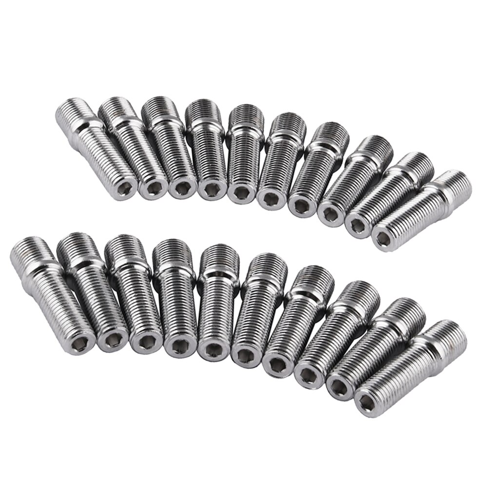 20x m14*1.5 to m12*1.5 50mm lange hjulbolte til tyske biler