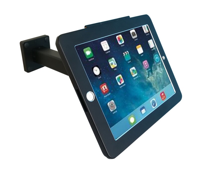 for ipad 2/3/4/air/pro 9.7" wall mount anti-theft enclosure holder safe bracket display on retail store