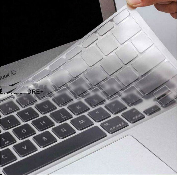 MacBook Keyboard Protector - Silicone Skin for Air 13, Pro 13/15/17 Retina - Waterproof & Dustproof: Clear