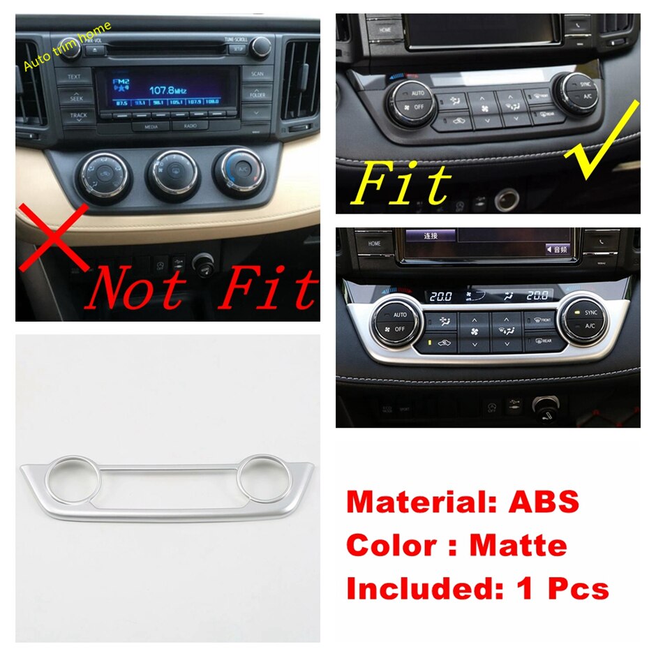 Gear Box Air AC Cup Holder Reading Lights Control Panel Cover Trim For Toyota Rav4 Rav 4 - Interior Accessories Matte: Model F
