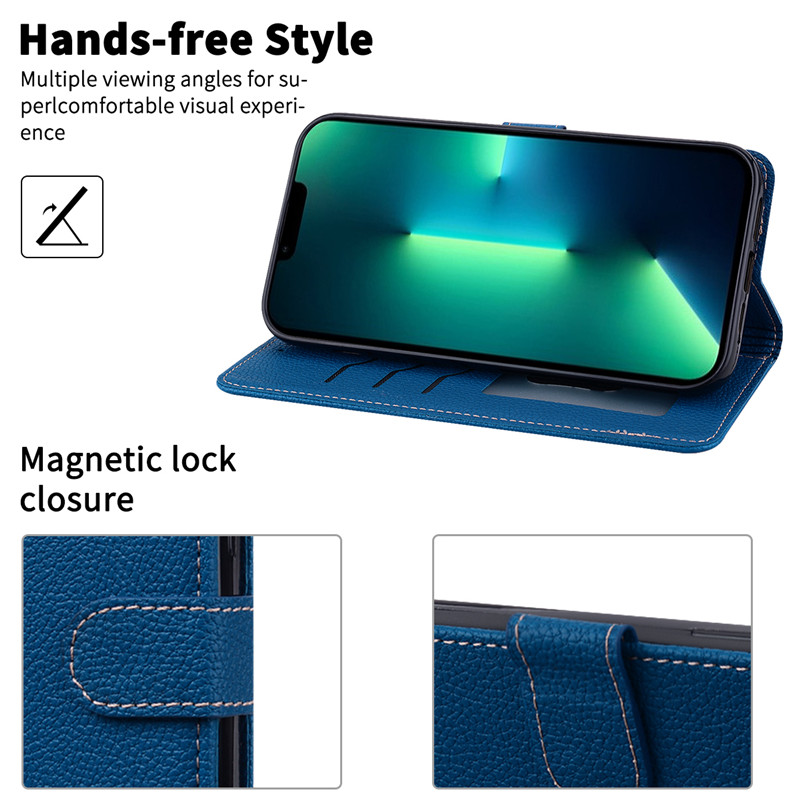 For Motorola G04 Case Leather Wallet Flip Phone Case For Moto G04 Case Book Cover For Motorola Moto G04 Case Cover Fundas Shell