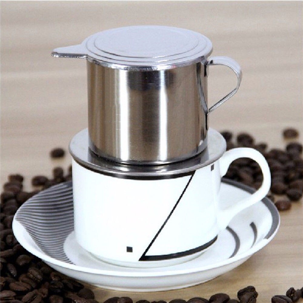 Rvs Vietnam Vietnamese 50/100 Ml Koffie Pot Drip Filter Koffiezetapparaat Duurzaam Thuis Keuken Gereedschap