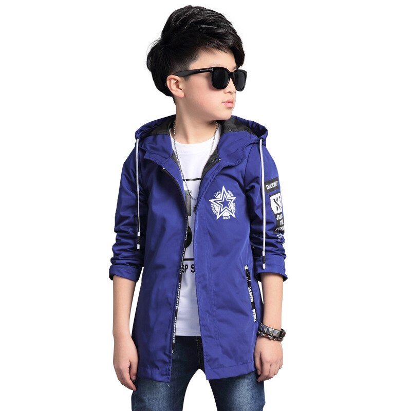 6 8 10 12 14 16 anni Grandi Ragazzi Antivento sport cappotto Giacche sportswear coat Per Adolescenti Primavera Autunno Bambini Vestiti Tuta Sportiva: blue / 6T