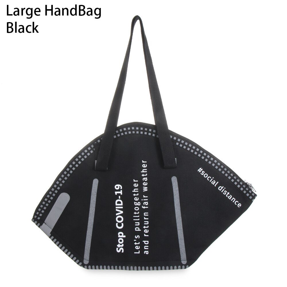 Catena della borsa del messaggero della lettera delle signore di Tote della tela casuale creativa delle donne della borsa a tracolla della borsa di grande capacità di modo caldo 1Pcs: Large HandBag Black