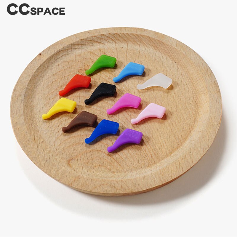 Crochet d'oreille antidérapant pour lunettes, 50 paires, accessoires de lunettes, poignée universelle en Silicone, support de pointe de tempe