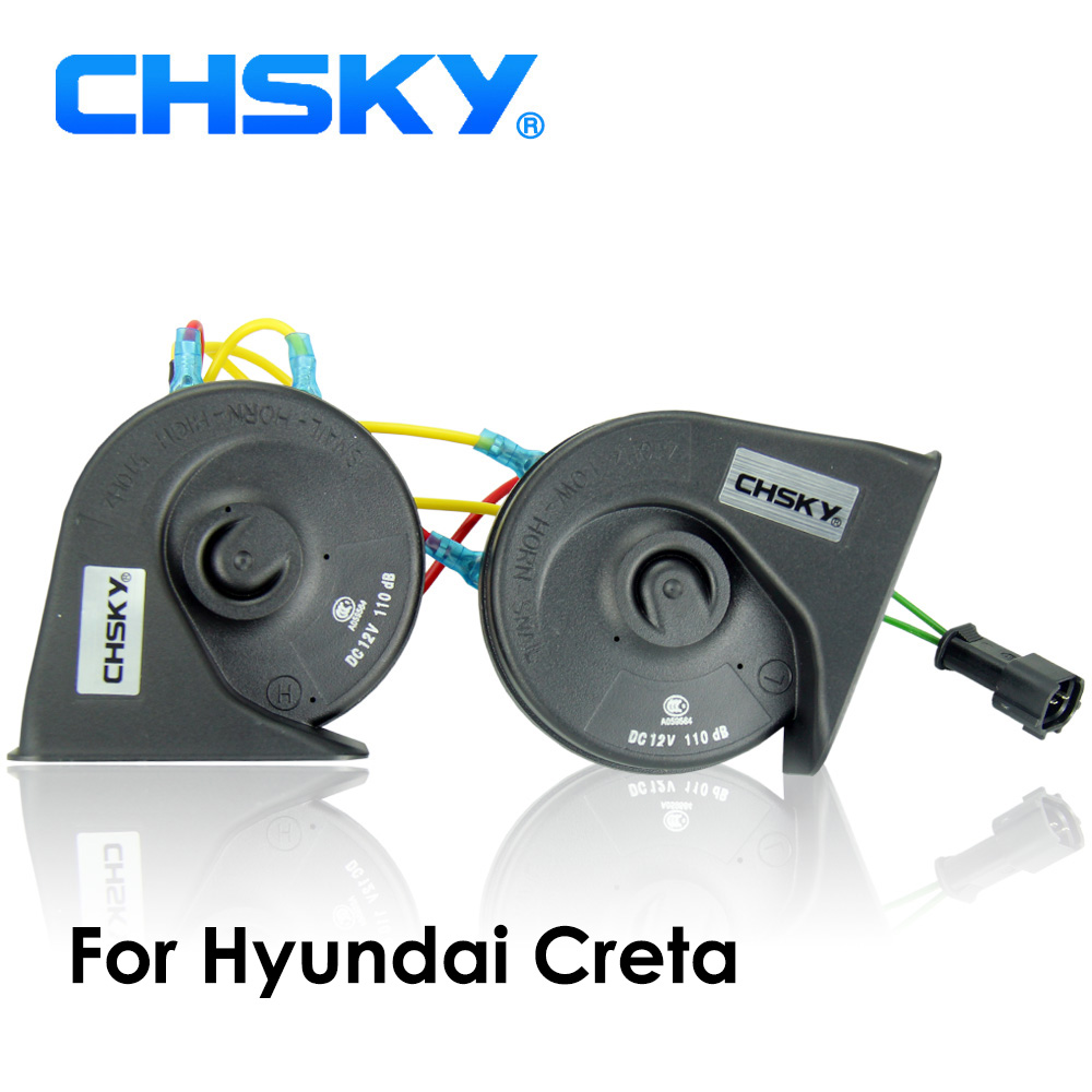 CHSKY-Klaxon de voiture à Klaxon pour voiture Hyundai Creta , 12V, bruit 110-129db, haute durée de vie, faible