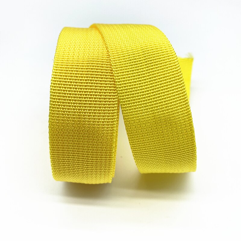 5 jardów 30mm płótno wstążka saszetka na pasek taśma nylonowa taśma Pet taśma plecakowa taśma szyta torba akcesoria do paska # RoLi: Yellow