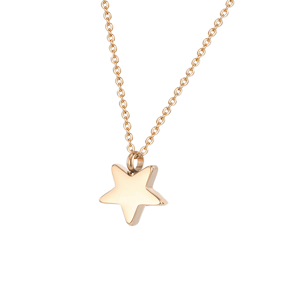 Rvs Crematie Sieraden Voor As Ster As Neckalce Gedenkteken Urn Hanger Voor Human Pet Aandenken Voor Vrouwen Mannen: Silver Plated