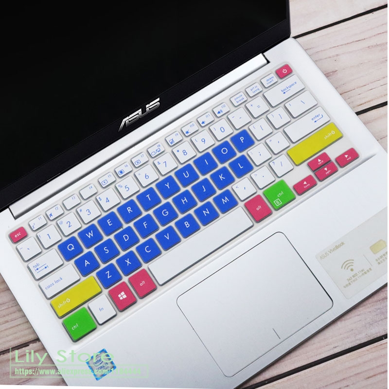For Asus vivobook S14 X411U X411UF X411UA X411 X411UN X411MA e406 e406ma e406su 14 inch laptop 14 inch Keyboard Cover skin: candyblue