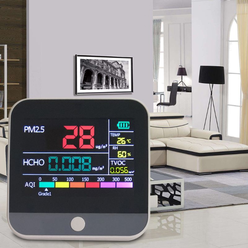thumbnail interactive-video image 1 of Portable 2.8" LCD Car PM2.5 Detector – Air Quality Monitor Tester Meter 1 of 2