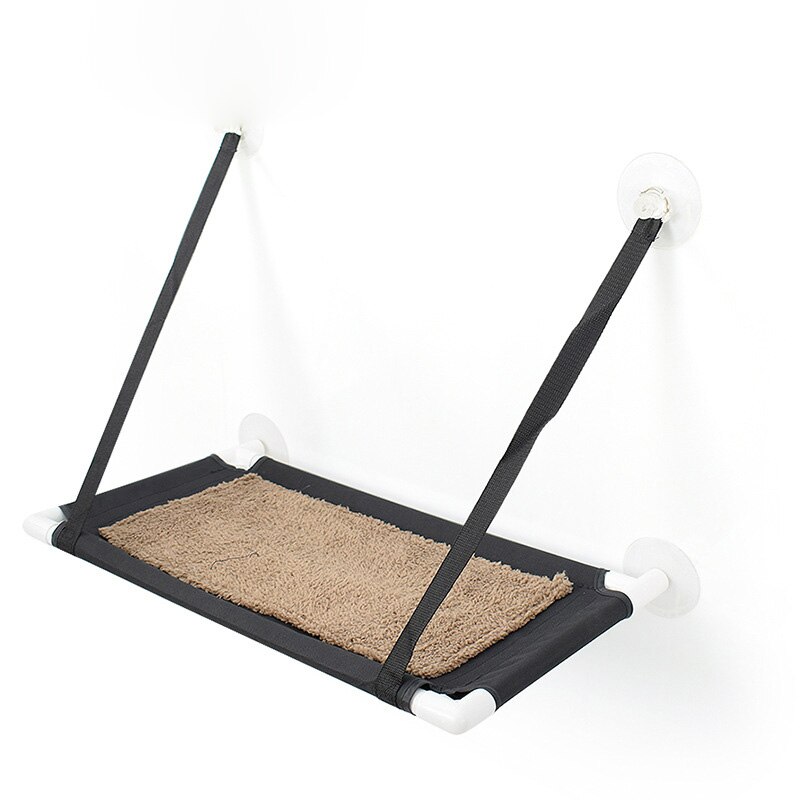 Chat hamac lit fenêtre pour animaux de compagnie perche siège monté étagère lit suspendu avec ventouses chats Kitty canapé se prélasser lit chats fenêtre balançoire: 1 Layer--Winter