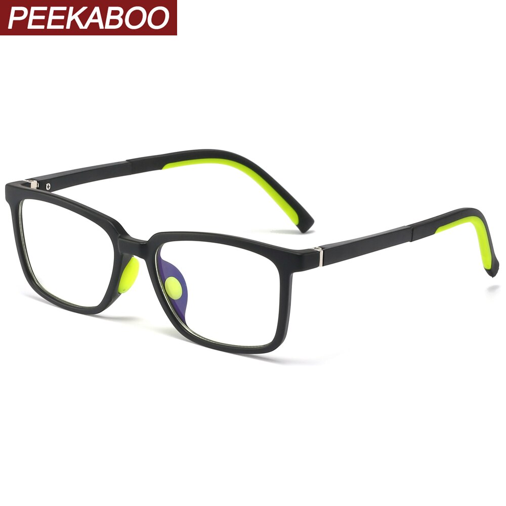 Peekaboo baby kids glasses blue light tr90 frame for computer clear lens boy square glasses frame for children girl