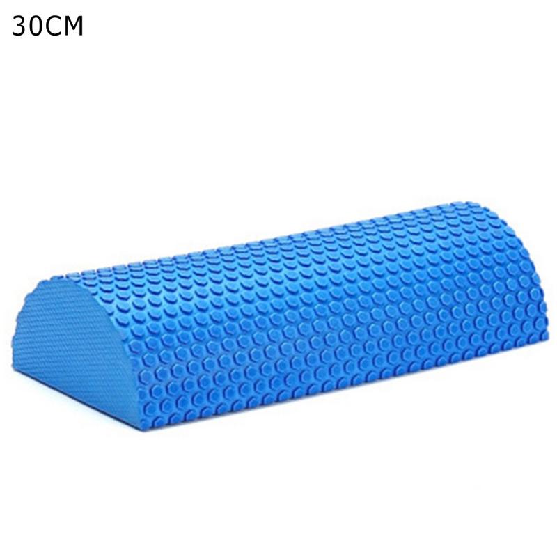 30-45 Cm Half Ronde Eva Massage Foam Roller Yoga Pilates Fitness Apparatuur Balance Pad Yoga Blokken Met Massage floating Point: Blauw