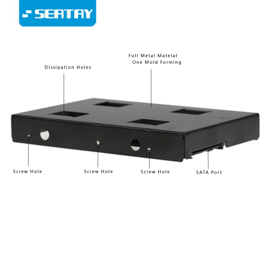 2.5 " sata hdd drev  to 3.5 " sata harddisk beslag/ harddisk konverter ssd adapter dissipation huller til desktop hdd konverter