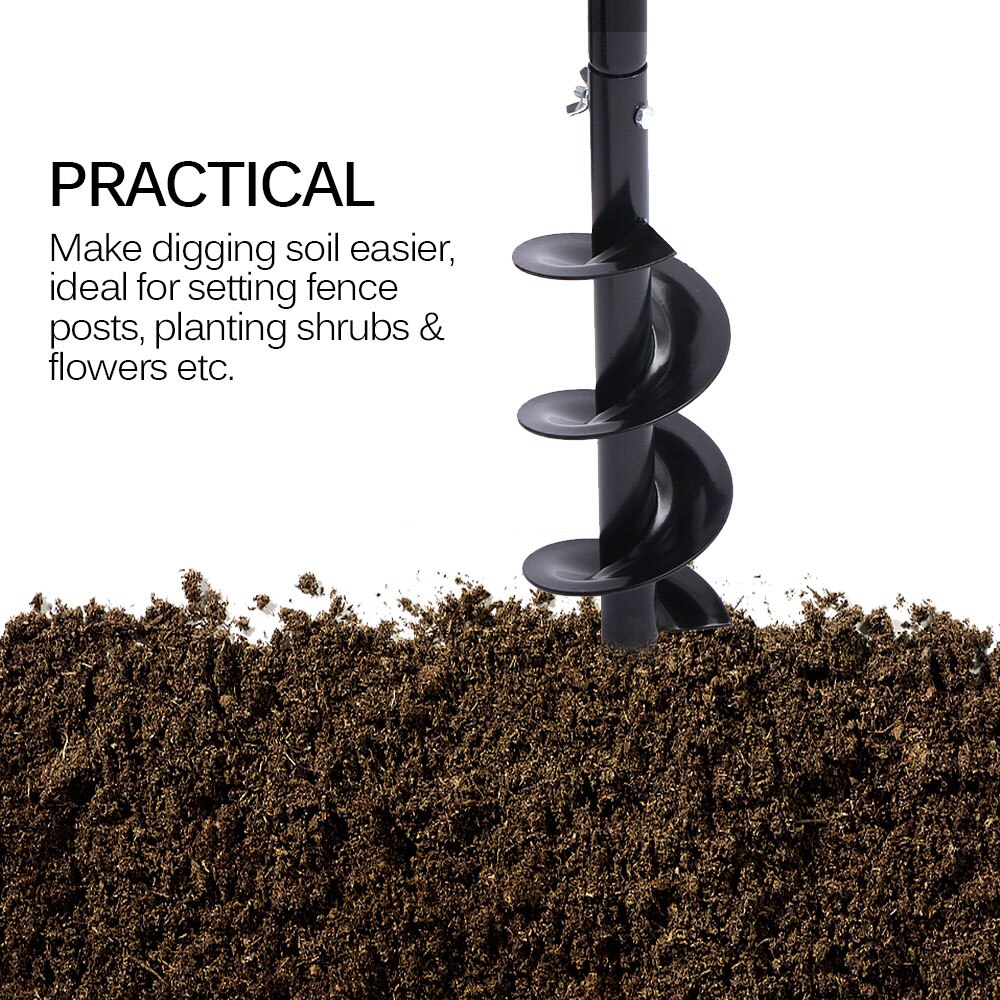 Drillforce – jardinière de jardin en spirale, mèche à spirale, ampoule de fleur, tige hexagonale, tarière de jardin, literie, plantation, outils de creuser des trous