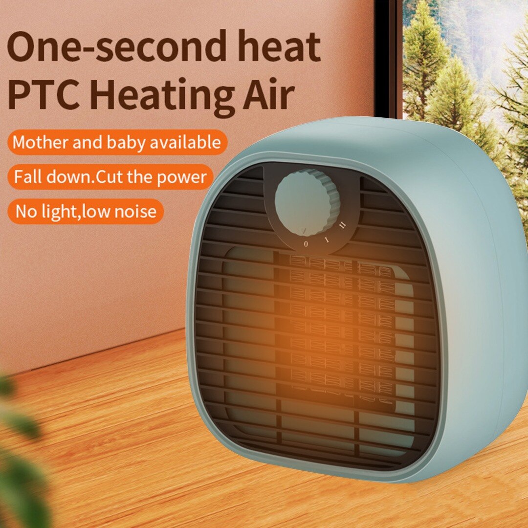 1000W Mini Electric Heater Portable Desktop Wind Fan Heater Heating Warm Air Blower Home Office Machine Appliance US Plug