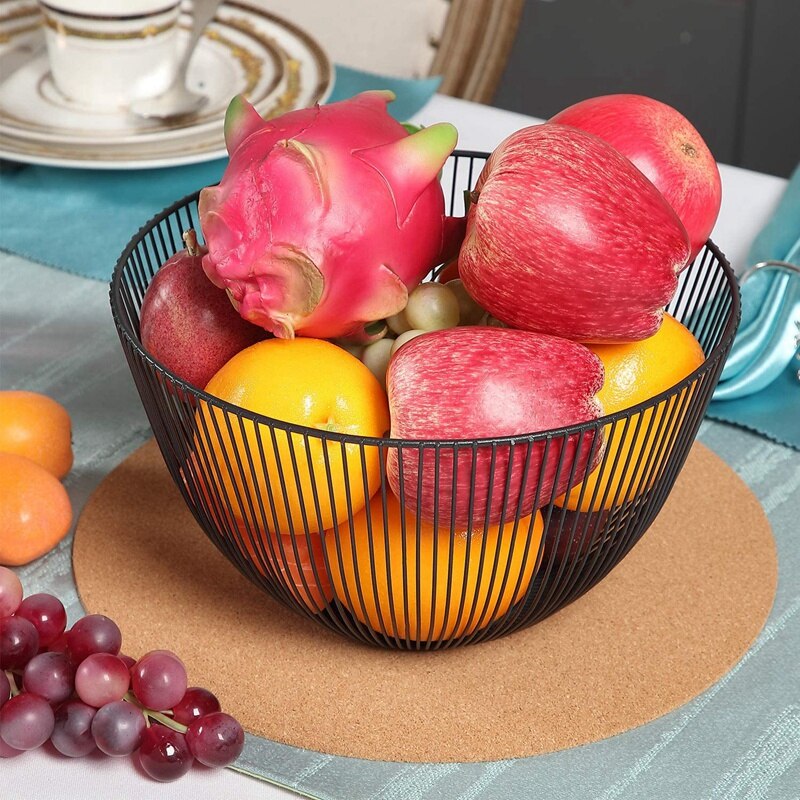 Posavasos de corcho, tapete redondo de corcho, bandejas absorbentes para macetas de flores, adecuado para cocina y suministros para manualidades DIY, 2 uds.