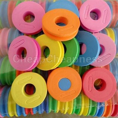 5Pcs Multi-color Vissen String Spoel Ronde Vormige Foam Haak Lijn Opslag Spoelen Tool Kits