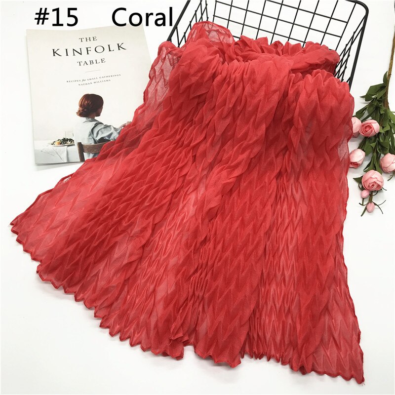 Pañuelo de algodón musulmán para mujer, pañuelo de cabeza árabe, hijab musulmán, novedad de: 15
