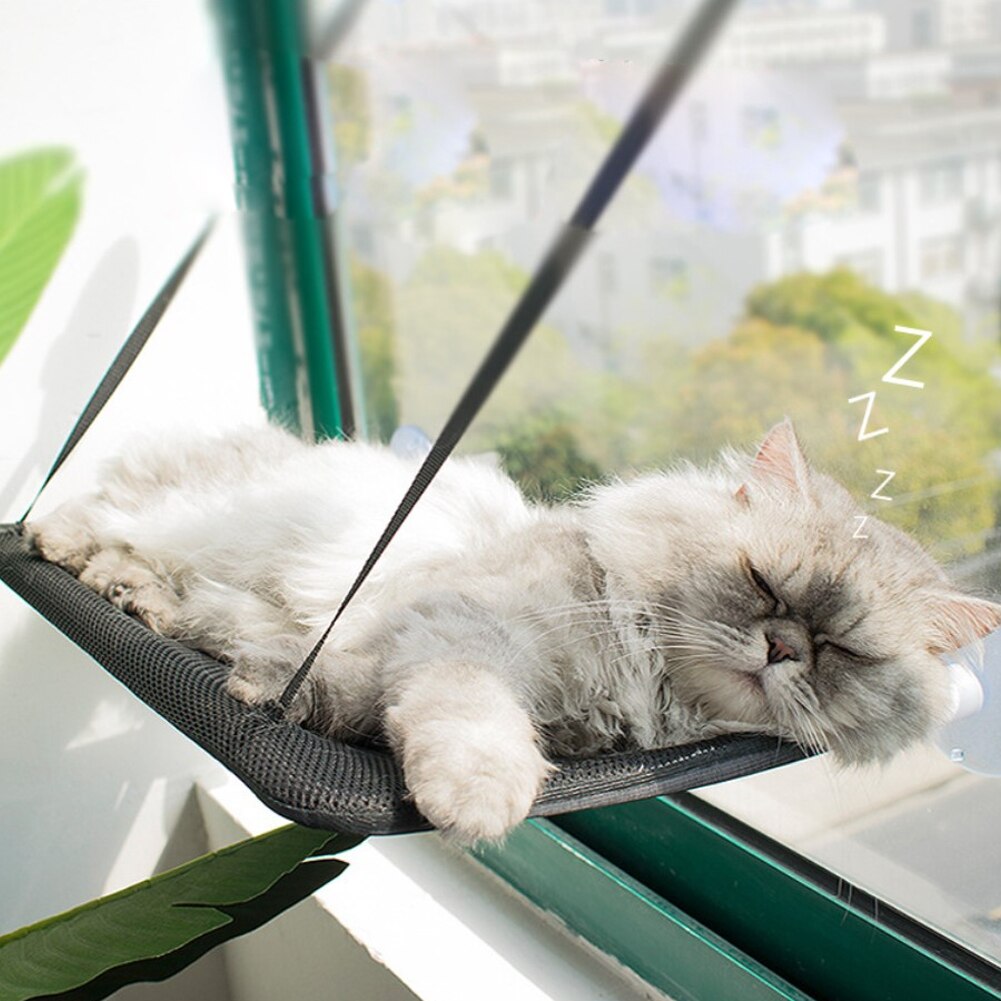 Cat Bed Window Mounted Cat Hammock Bed Pet Seat Super Suction Cup Hanging Lounger Soft Warm Bed For Cats Small Dogs Rabbits