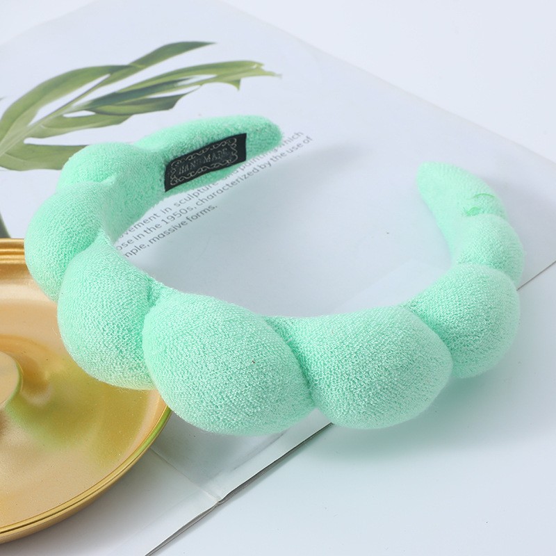 Diadema de esponja a la para mujer, accesorios para el cabello, banda para la cabeza multifunción para lavado de cara, eliminación de maquillaje, banda para el cabello para ducha