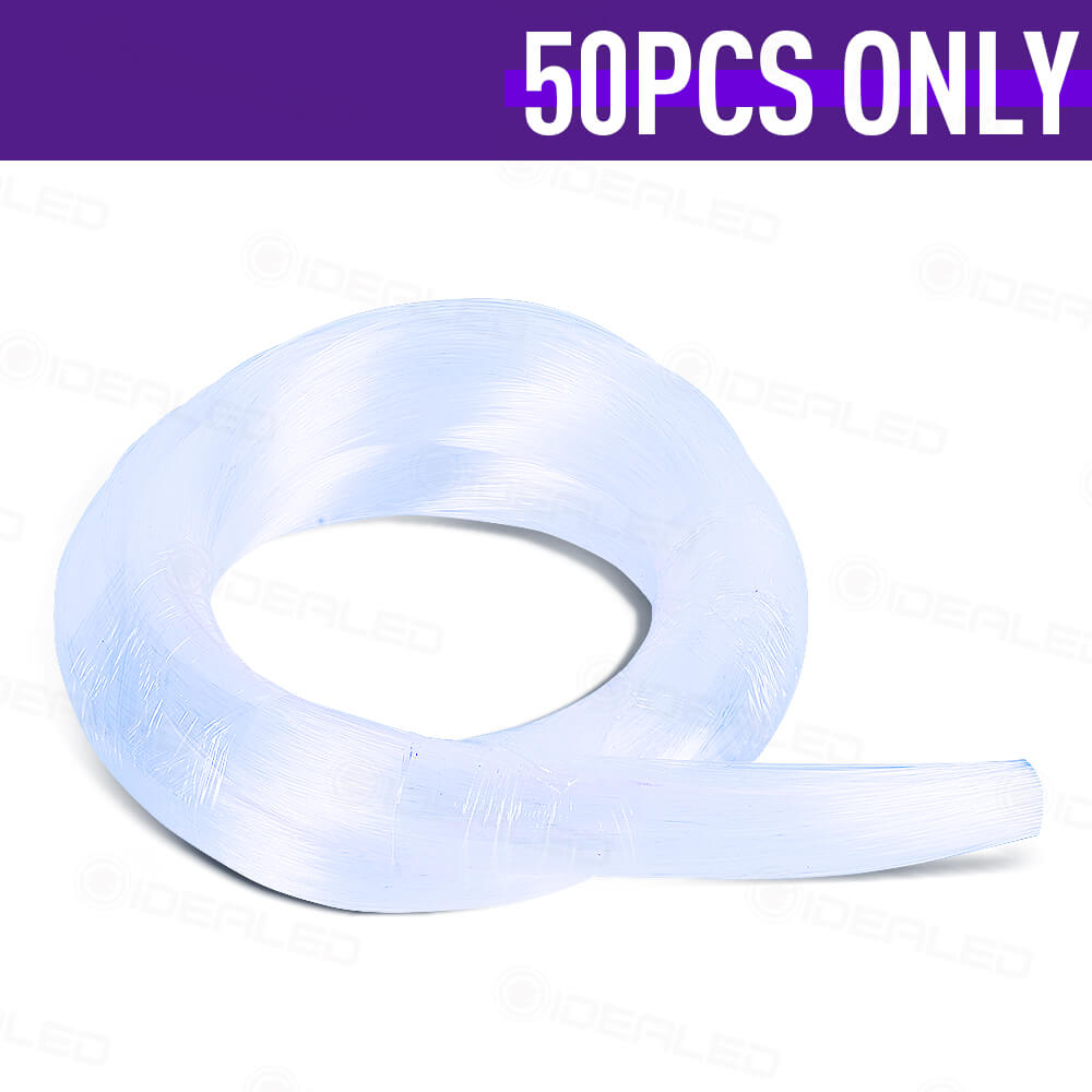 Optic Fiber Lights 0.75mm Smart APP control RGBW Starry Sky Ceiling night Light Optical Fiber Cable available Car Decoration: 50pcs Optic Fiber / 80pcs Optic Fiber