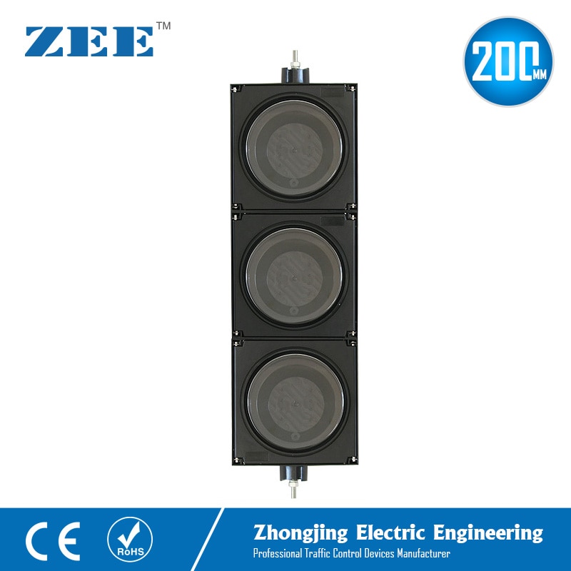 8inches 3x200mm LED Traffic Light Housing PC Plastic Traffic Light Parts IP65 UV Proof Housing Traffic Signal Accessories