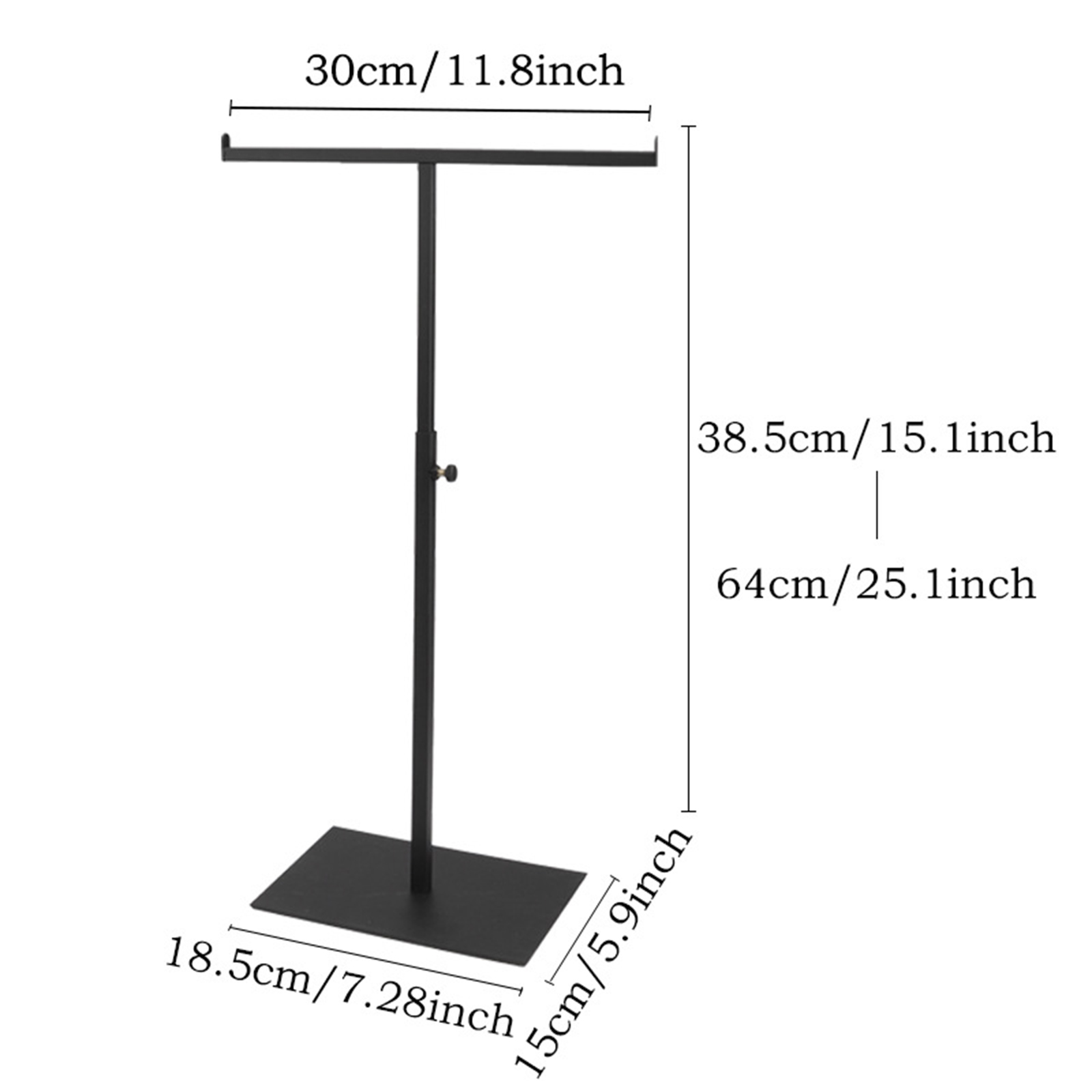 Handväsksdisplayställ garderobshyllor förnödenheter detaljhandelshylla halsduk handväskhållare t-bar hängande för hattväska armband halsband