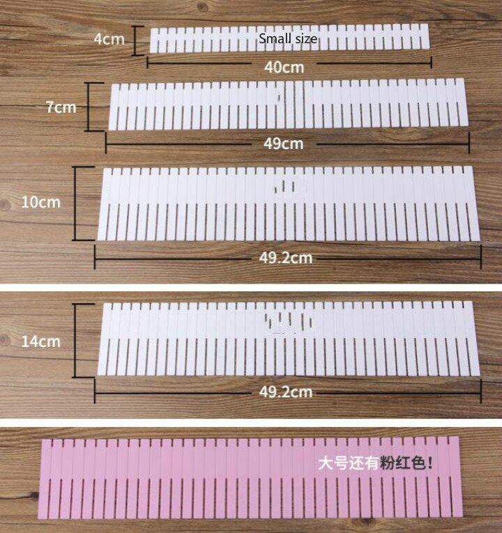 4 Pcs/lot Storage Drawer Organizer Home Kitchen Badroom Board Free Divider Makeup Tableware Storage Box