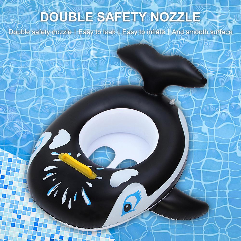 Flotador inflable para piscina con dibujos animados, colchón circular, barco, diversión con agua, juguetes para niños, anillo de natación para bebé, verano