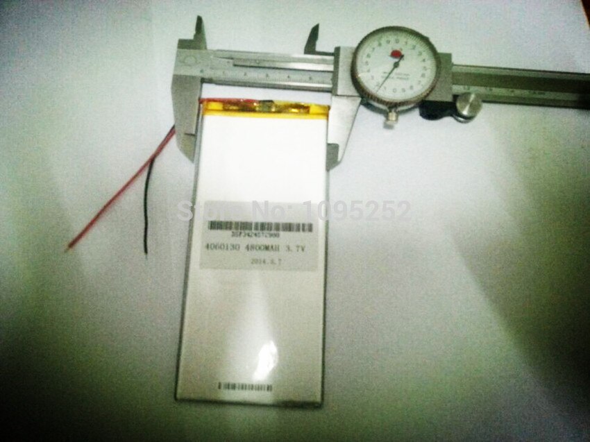 1PCS 3.7 V lithium polymer battery 4060130 tablet battery 4800 mah mobile power