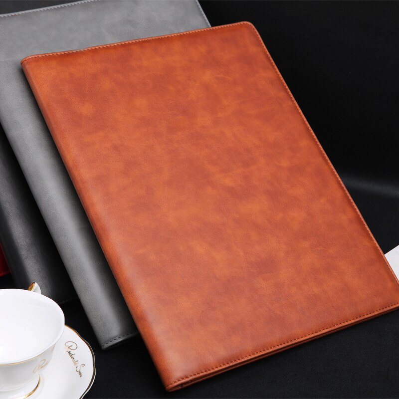 Map A4 document organizer houder padfolio mappen aktetas voor conferentie handtekening met gsm houder clip 1218B