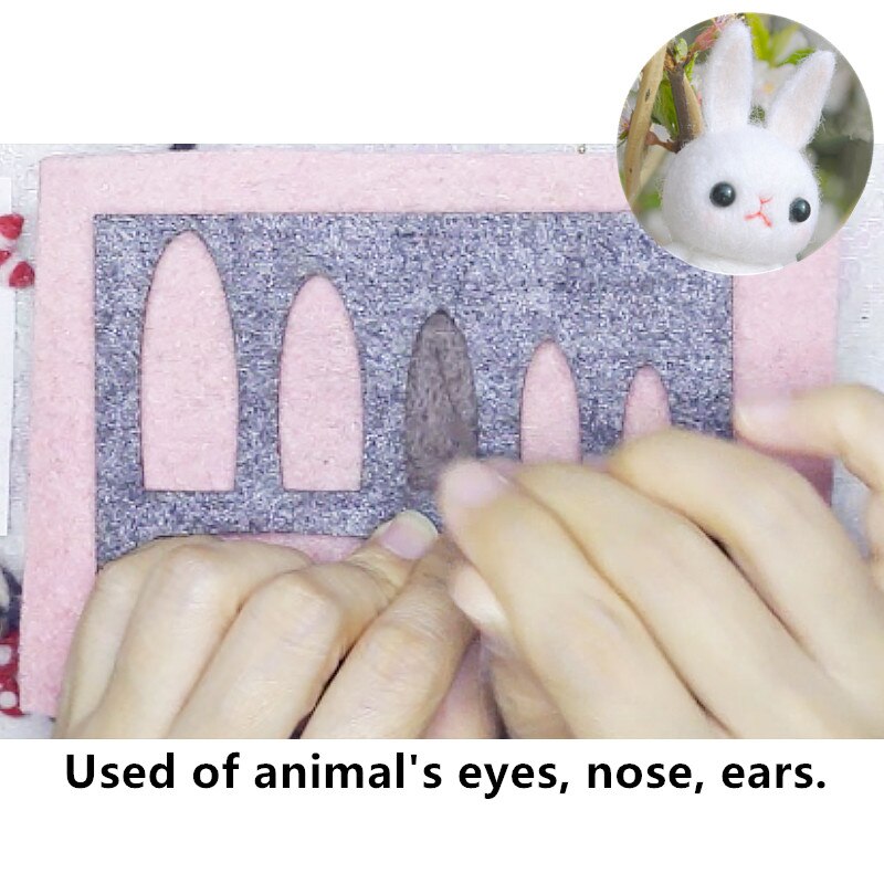 Wool Felt DIY Stencils Needle Felting Tool Handmade Animals Cat Dog Rabbit Ear Nose Template Claw Mold Accessories Craft Kits