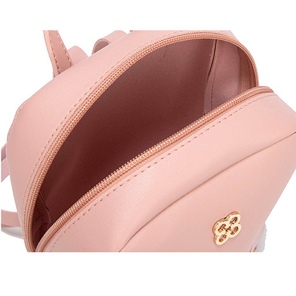 Mini sac à dos sac à bandoulière en cuir synthétique polyuréthane pour femmes pour adolescentes enfants multi-fonction petit sac à dos femme dames école sac à dos #25