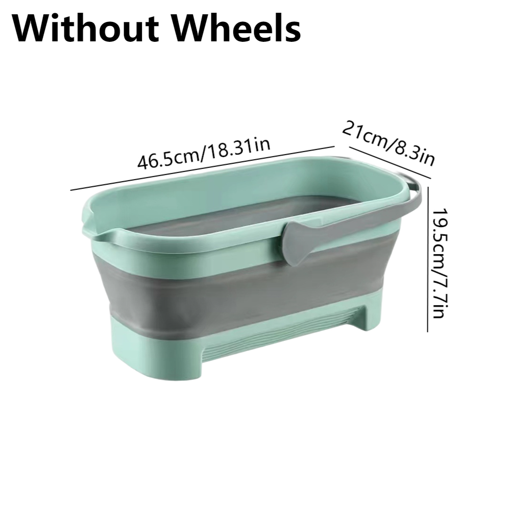 Collapsible Wash Bucket With Wheel Collapsible Bucket With Handle Laundry Basket Space Saving For Camping Traveling Picnic: Red