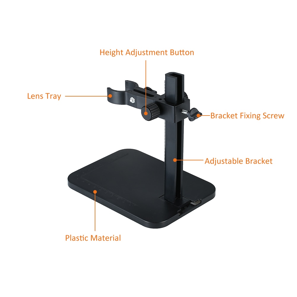 Microscope Part Accessories USB Digital Microscope Stand Holder Light Weight Adjustable Height Bracket Mini Foothold Table Frame