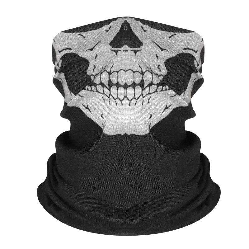 Cycling Outdoor Skull Seamless Balaclava Magic Scarf Men Women Sun Protection Bandana Neck Gaiters Riding Camping Scarf: 1-1pc