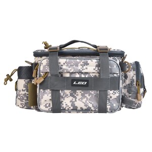 LEO Outdoor Sports Fishing Bag Large Capacity Multifunctional Bag Waist Pack Lures Fishing Tackle Gear Bags 40 * 17 * 20cm: 3