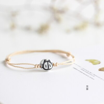 Stundent criativo artesanal cerâmica pulseira jóias simples moda jóias para mulher #1559: 3