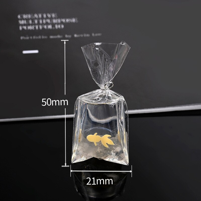 Nachbildung eines transparenten wasserbeutels, fisch-handyhülle, diy-cartoon-zubehör, material für schlüsselanhänger, ornamente: 05