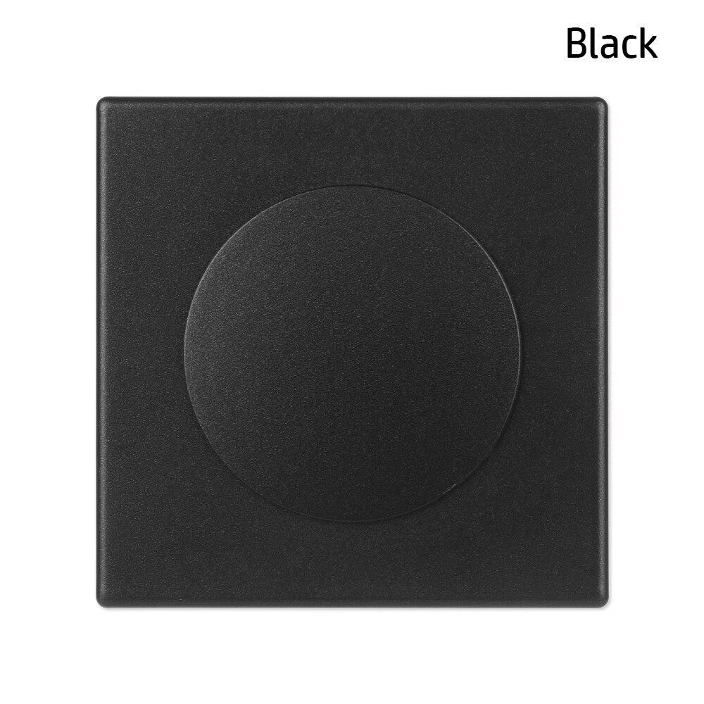 Cubierta autoadhesiva para agujero de alambre de pared, conducto de protección de decoración, tapa de Panel a presión, adorno de enchufe de agujero de taladro exclusivo, 1 ud.: black