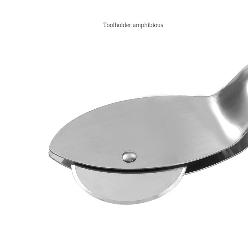 2 In 1 Stainless Steel Pizza Cutter Pizza Knife Pastry Pizza Clip Pasta Dough Kitchen Pizza Tools Pizza Shovel