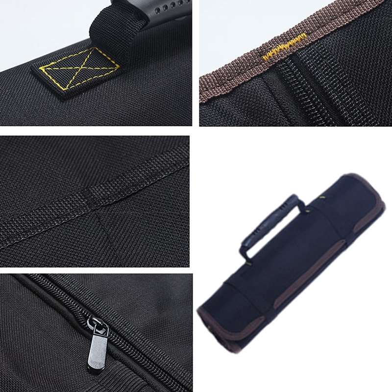 Oxford Canvas Folding Wrench Bag Tool Roll Storage Pocket Tools Waterproof Storage Hand Tool Bag